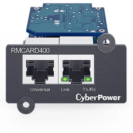 CyberPower RMCARD400 Tarjeta de Gestión Remota SNMP, RJ45, Monitoreo UPS, Compatible Sensor Ambiental